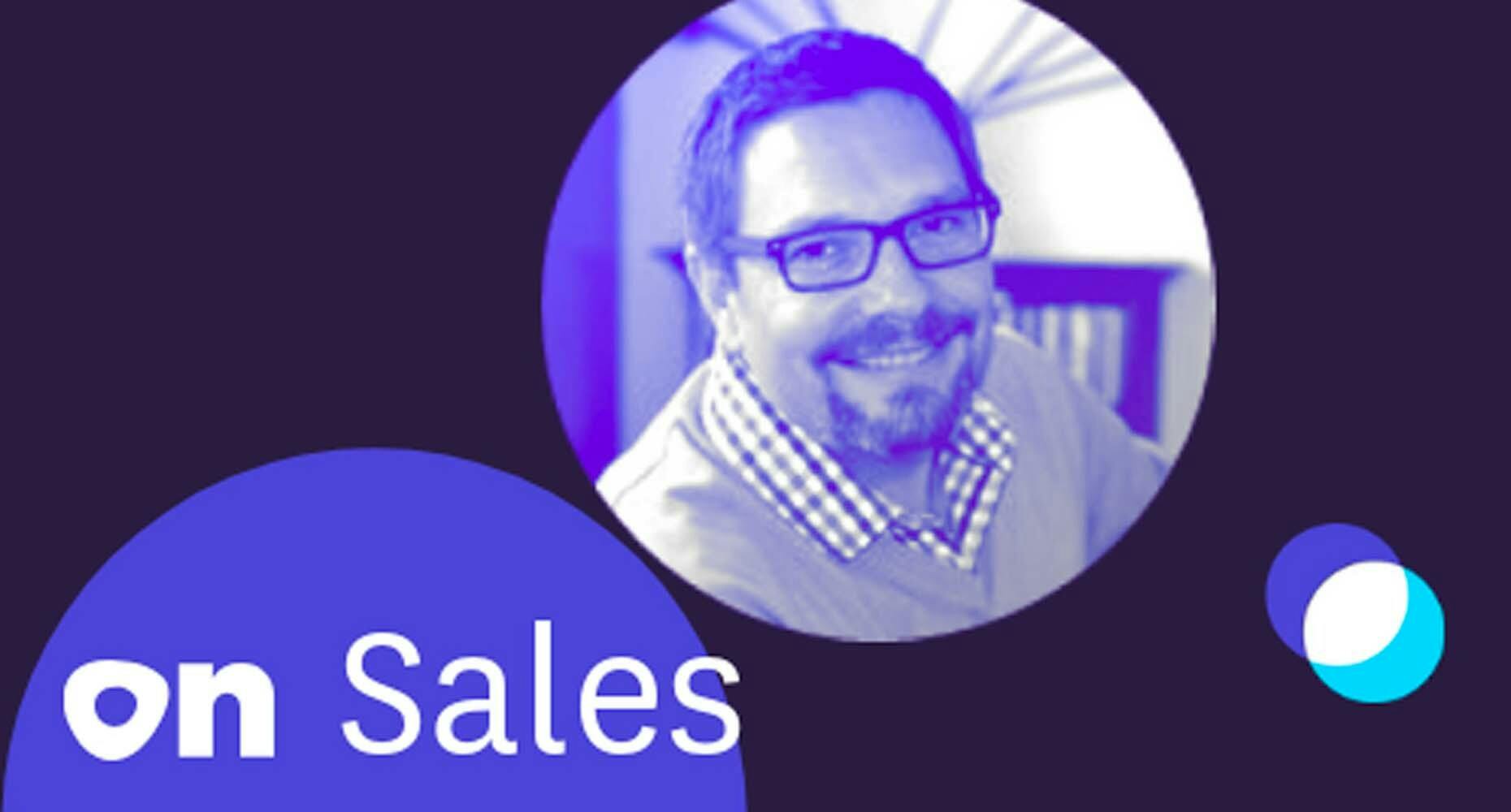 graphic that says on sales with headshot