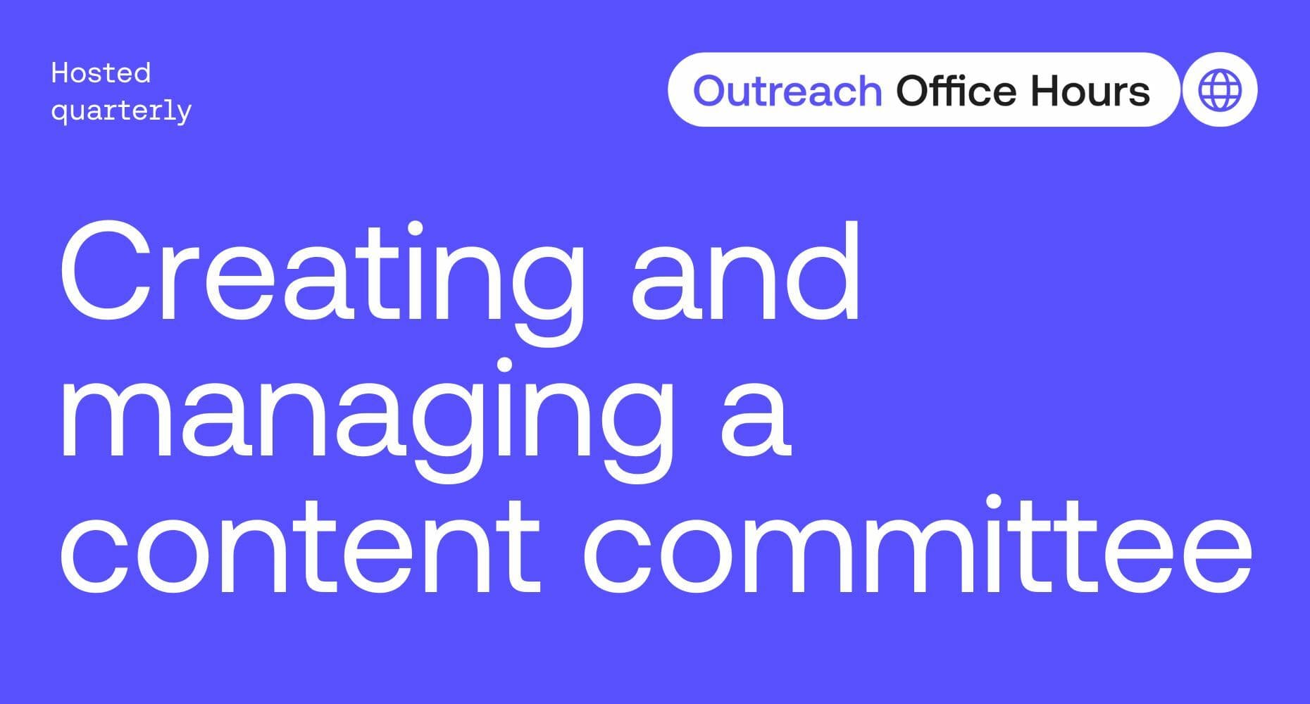 graphic promoting outreach office hours