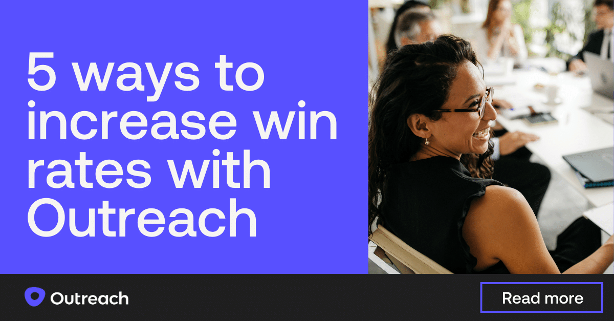 graphic that says 5 ways to increase win rates at outreach