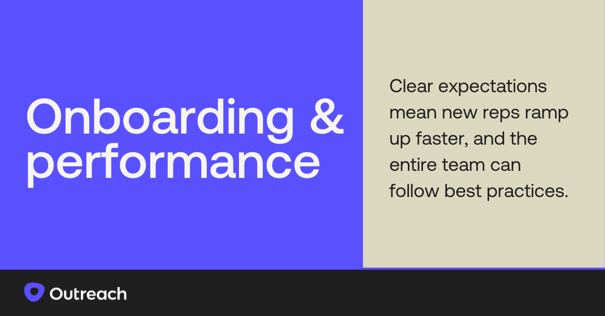 graphic showing onboarding and performance best practice, text only